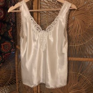 Vintage White Lace Lingerie Camisole